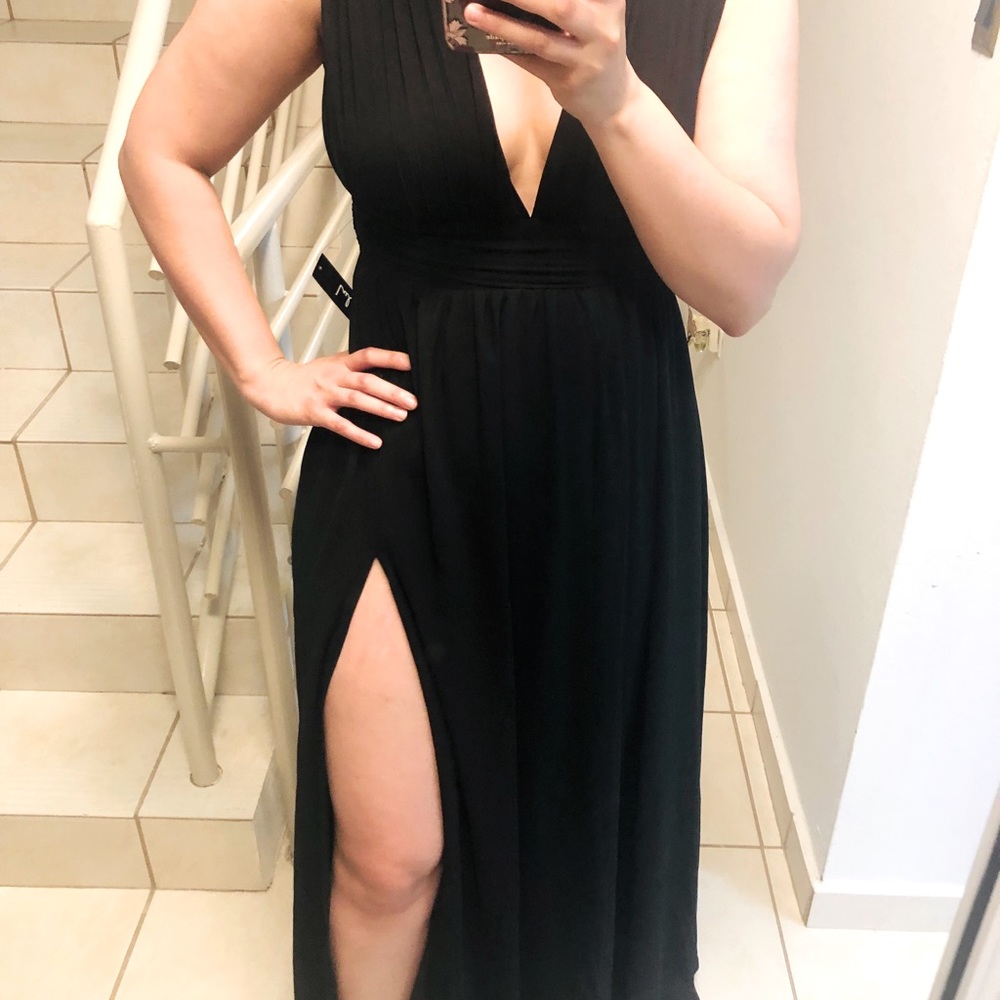 Elegant Black Dress Long